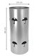 Import Hellas Metallic Umbrella Rack N57 Silver 44x19x44cm