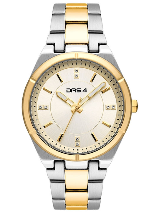DAS.4 Damen Uhr mit Silber Metallarmband