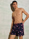 Herren Badebekleidung Bermuda Marineblau mit Mustern