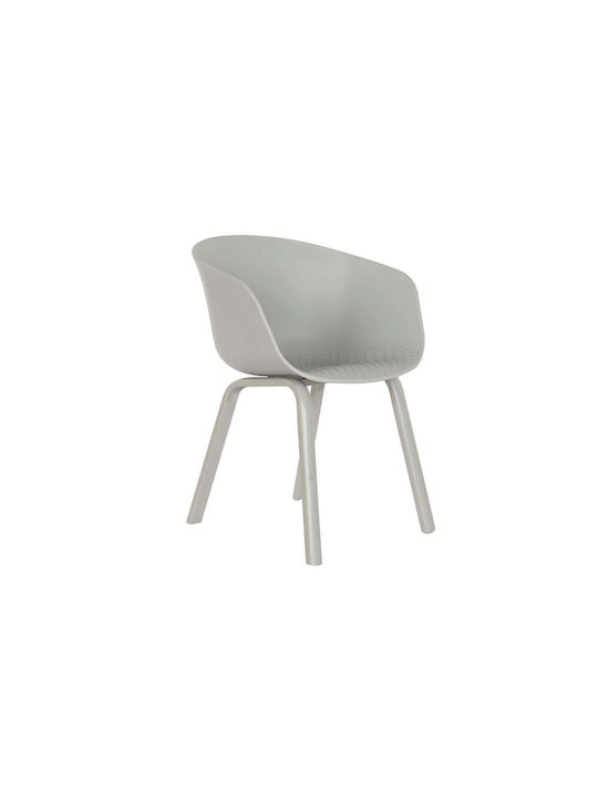 Dining Room Polypropylene Chair Ανοιχτό Γκρι 56x58x78cm