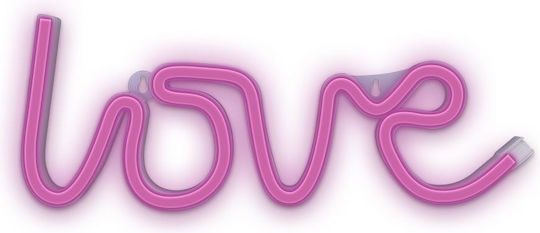 Forever Light Neon Διακοσμητικό Φωτιστικό LED Love 35x2x13εκ.