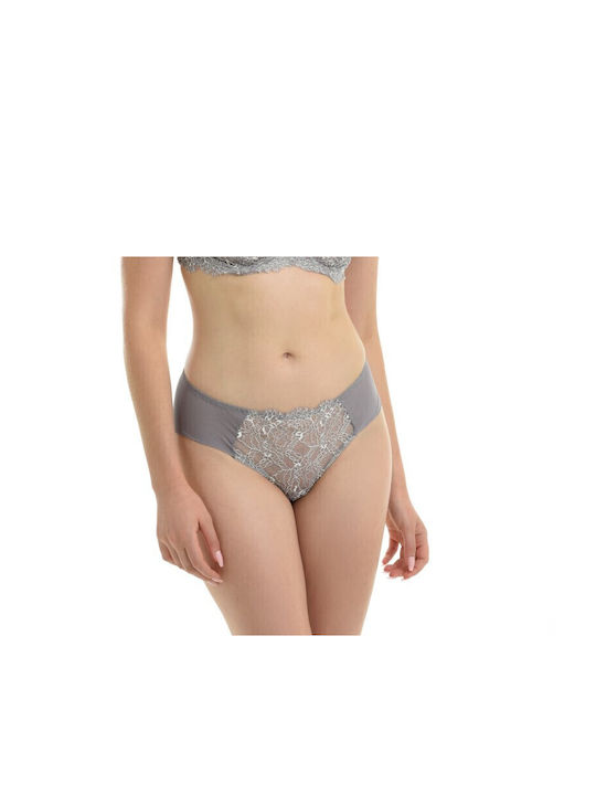 Miss Rosy Women's Brazil Seamless with Lace Beige