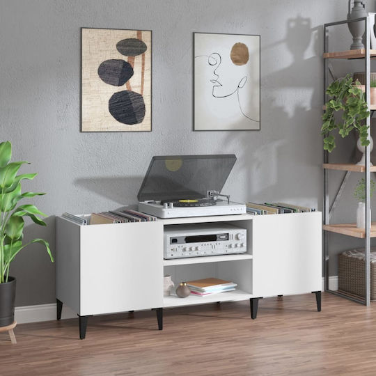 vidaXL Hi-Fi Möbel Weiß 38x121x48cm