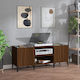 vidaXL Мебел за Hi-Fi Кафяв 38x121x48см