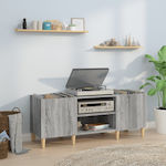 vidaXL Έπιπλο Hi-Fi με 2 Ράφια Γκρι 38x121x48cm