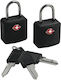 Pacsafe Prosafe Bronze Padlock Brass with Key with TSA Certification 10mm Black 1pcs