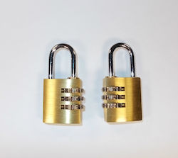 Steel Padlock Brass Combination 25mm 1pcs