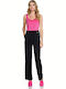 Women's Fabric Trousers Black