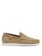 Damiani Men's Leather Loafers Beige