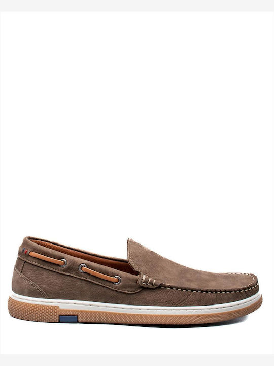 Men's Leather Loafers Gray