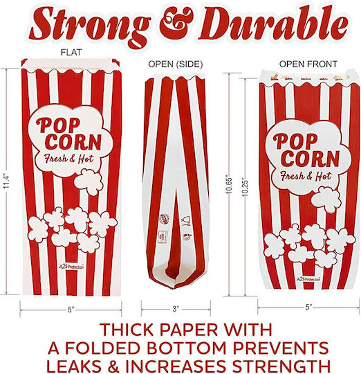 A2S set Popcorn Box for Party 125pcs