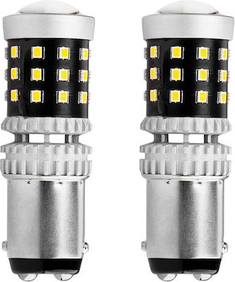 AMiO Lamps Car & Motorcycle P21/5W-BAY15D-1157 Canbus LED White 2pcs