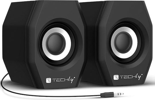 Techly SP-320STy Computerlautsprecher 2.0 mit Leistung 6W in Schwarz Farbe