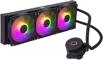 CoolerMaster MasterLiquid 360L Core CPU Water Cooling Triple Fan 120mm for Socket AM4/AM5/1700/1200/115x with ARGB Lighting