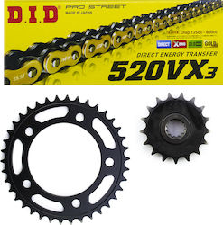 JT Sprockets Σετ Γρανάζια Αλυσίδα για Honda Forza 750