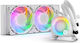 Ekwb Nucleus AIO CR240 Lux D-RGB Water Cooling System AIO CPU with 2 120mm White Fans