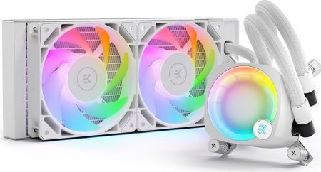 Ekwb Nucleus AIO CR240 Lux D-RGB Water Cooling System AIO CPU with 2 120mm White Fans