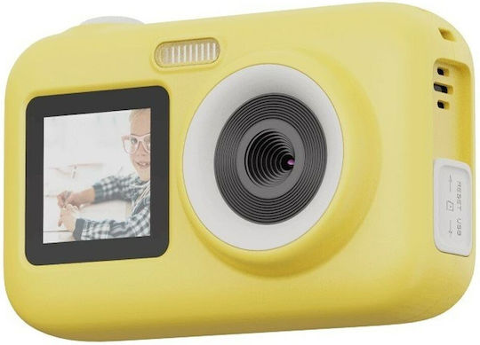 SJCAM Funcam Plus Cameră De Acțiune Full HD (1080p) Rezistentă La Apă Standard Cu Ecran 2.4" Și Wi-Fi Galbenă