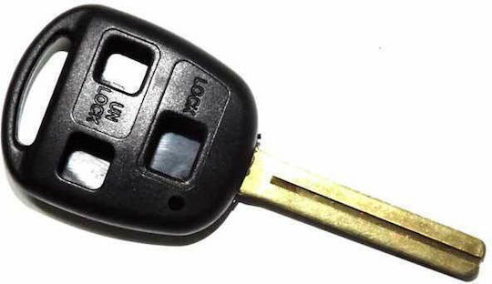 Car Key Shell with Blade with 3 Buttons for Lexus