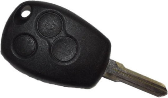 Renault Κέλυφος Κλειδιού Αυτοκινήτου με Λάμα με 3 Κουμπιά για Renault