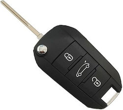 OE PSA Foldable Car Key Shell with Blade with 3 Buttons for Peugeot OE PSA Foldable Car Key Shell with Blade with 3 Buttons for Peugeot