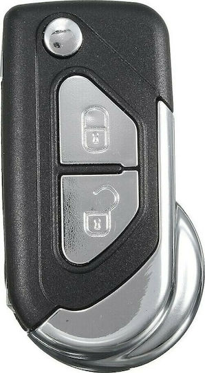 Foldable Car Key Shell with Blade with 3 Buttons for Citroen