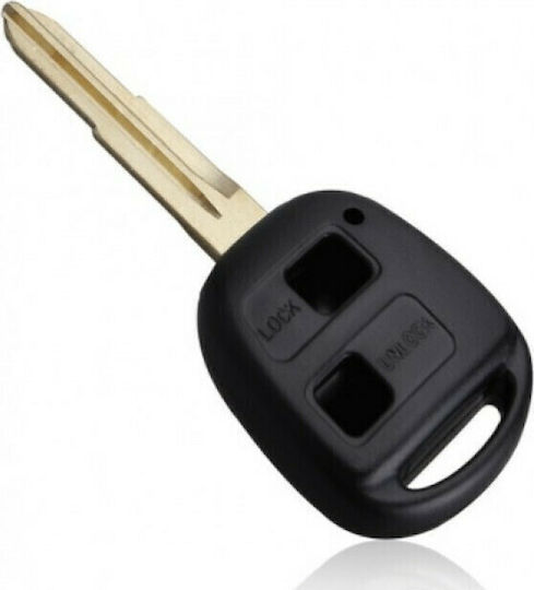 Car Key Shell with Blade with 2 Buttons for Toyota