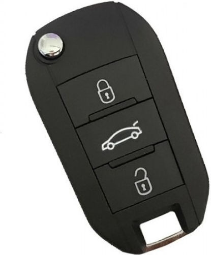 Foldable Car Key Shell with Blade with 3 Buttons for Citroen