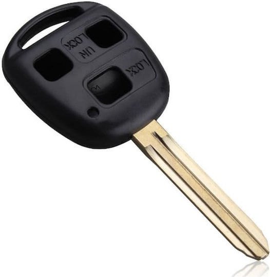 Toyota Car Key Shell with Blade with 3 Buttons for Toyota