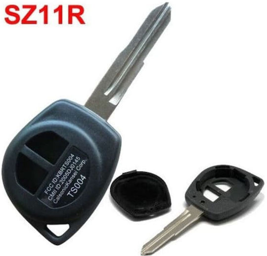 Suzuki Car Key Shell with Blade with 2 Buttons for Suzuki