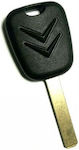 Car Key Shell with Blade with 2 Buttons for Citroen