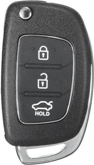 Klappbar mit 3 Tasten für Hyundai