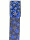 Kappa Decor Weihnachtliche Farbband Stoff Blau 900x7cm 1Stück