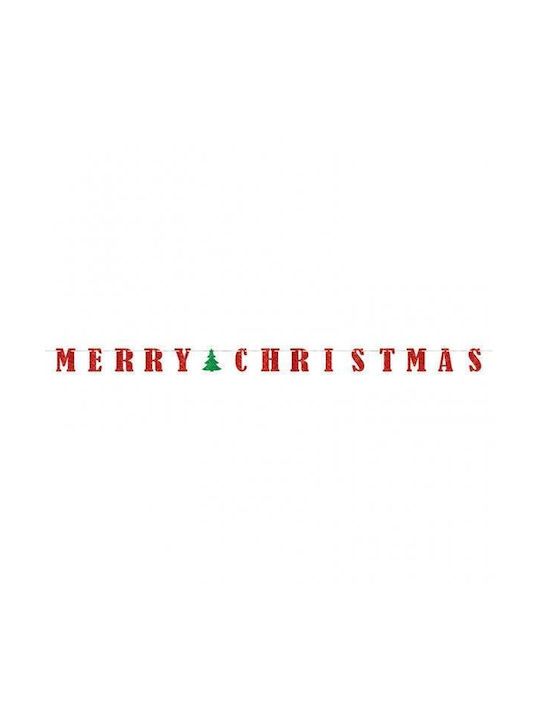 Amscan Χριστουγεννιάτικη Γιρλάντα Christmas Πλαστική Πολύχρωμη 365cm Merry Christmas