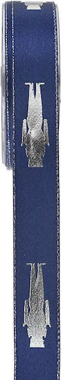 Kappa Decor Weihnachtliche Farbband Stoff Blau 900x2.3cm 1Stück