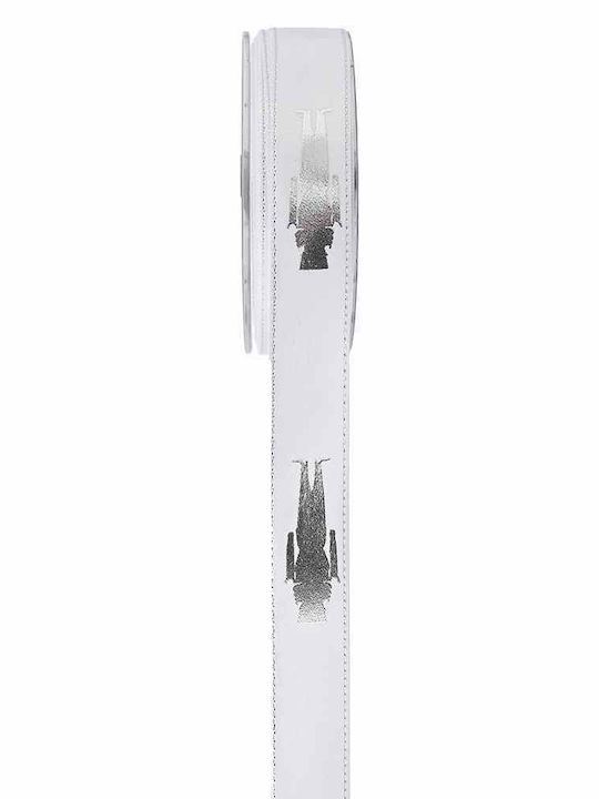 Kappa Decor Christmas Ribbon White 900x2.3cm 1pc