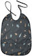 Nuuroo Waterproof Bib Fabric with Lace Band & Pocket Black