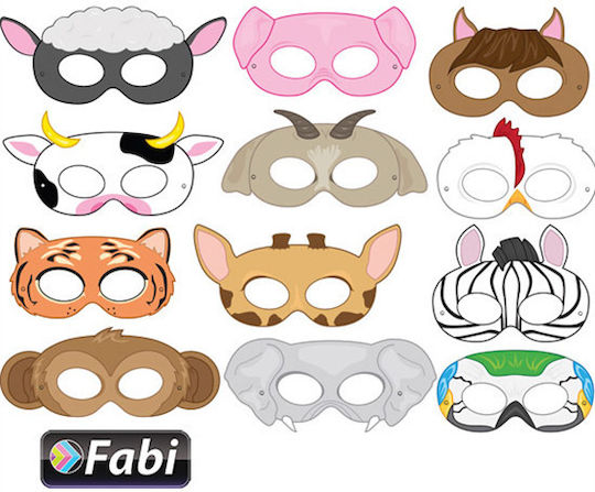 Fabi Cardboard Striped Double Sided 50x70cm