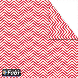 Fabi Striped Double-Sided Cardboard 50x70cm Red