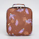 Petit Monkey Βirds of Paradise School Insulated Hand Lunch Bag Brown 20.5 x 7.5 x 21.5cm