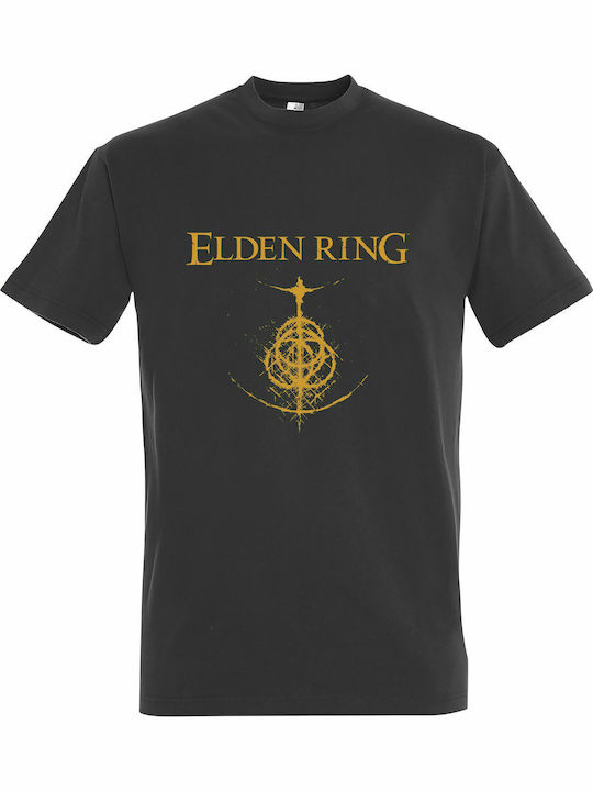 Elden Ring, Video Game T-shirt Γκρι Βαμβακερό