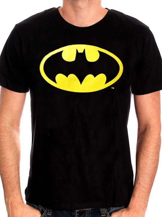 logo Tricou Batman Negru Bumbac