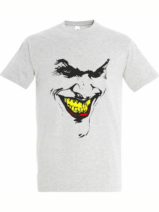 Face T-shirt Gray Cotton