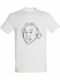 Einstein Tongue T-shirt White Cotton