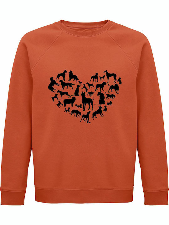 Animal Sweatshirt Orange