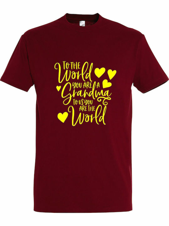 T-shirt World You σε Κόκκινο χρώμα