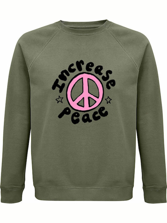 Peace Sweatshirt Khaki