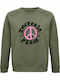 Peace Sweatshirt Khaki