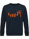 "Basketball Evolution" Sweatshirt Blau