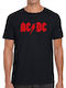 T-shirt AC/DC Logo σε Μαύρο χρώμα